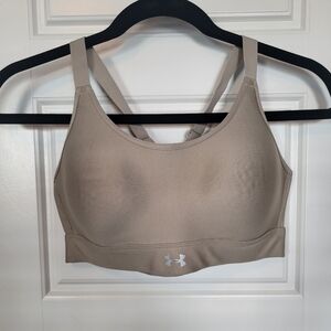 Under Armour Infinity High Impact Sports Bra. Size M Taupe